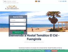 Tablet Screenshot of hostal-fuengirola.com